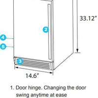 Omcan - Ice Maker with 12-kg (26.5 lb) Capacity - IC-CN-0012