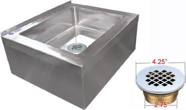 Omcan - Mop Sink with Drain Basket - 24412