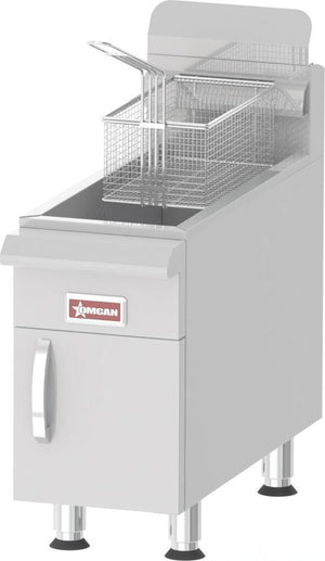 Omcan - Natural Gas Fryer with 15 lb Capacity - CE-CN-UR-CF15-NG