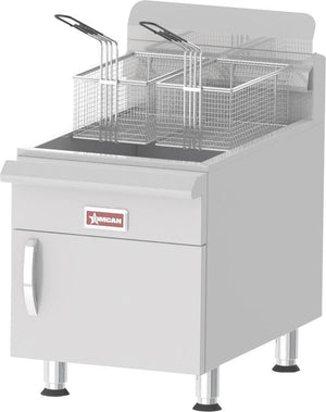 Omcan - Natural Gas Fryer with 30 lb Capacity - CE-CN-UR-CF30-NG