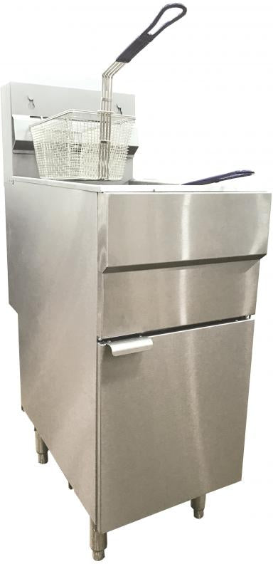 Omcan - Natural Gas Fryer with 45-50 lb Capacity - CE-CN-0025-FN