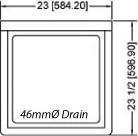 Omcan - No Drain Board 18” x 18” x 11” Pot Sink with Corner Drain - 22112