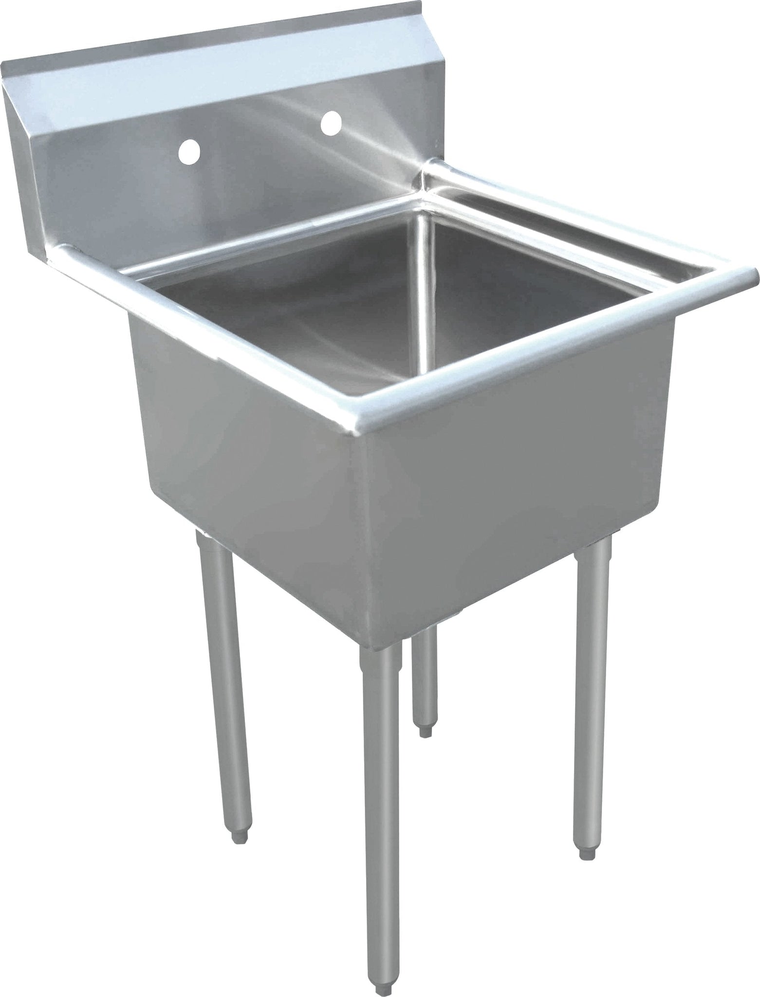 Omcan - No Drain Board 18” x 18” x 11” Pot Sink with Corner Drain - 22112