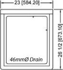 Omcan - No Drain Board 18” x 21” x 14” Pot Sink with Corner Drain - 25262
