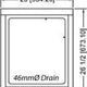 Omcan - No Drain Board 18” x 21” x 14” Pot Sink with Corner Drain - 25262