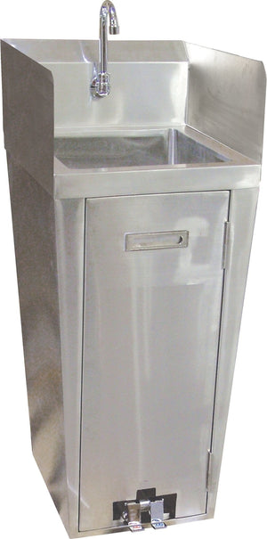 Omcan - Pedestal Sink with Side Splashes - 27180
