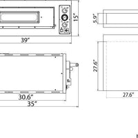 Omcan - Pizza Oven Entry Max Series with 5.6 kW Power & Single Chamber - PE-IT-0019-S