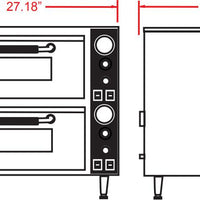 Omcan - Pizza Oven with Double Chamber - PE-CN-3200-D
