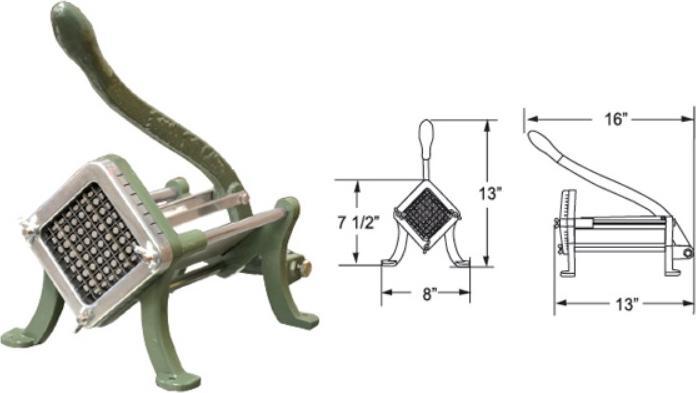 Omcan - Potato Cutter With 3/8” Blade - 24242