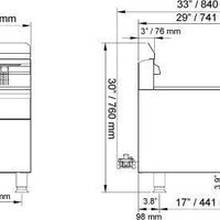 Omcan - Propane Fryer with 30 lb Capacity - CE-CN-UR-CF30-LP