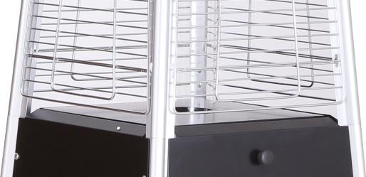 Omcan - Pyramid-Style Patio Heater with Stainless Steel Body - PH-CN-2270-S