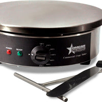 Omcan - Round Crepe Griddle with 14" Polished Cast Iron Plate - CE-CN-0350