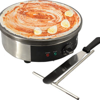 Omcan - Round Crepe Griddle with 16" Polished Cast Iron Plate - CE-CN-0400