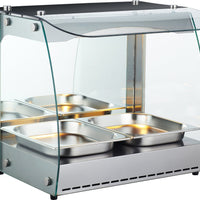 Omcan - Self Service Heated Display Case with Single Shelf - FW-CN-0066-C