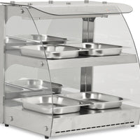 Omcan - Self Service Heated Display Case with Two Shelves - FW-CN-0100-C