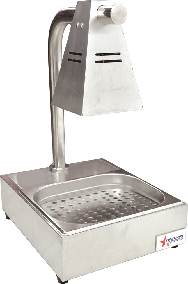 Omcan - Single Bulb Heat Lamp with Tray & 275-Watt Infrared Bulb - FW-CN-0736