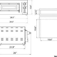Omcan - Single Chamber Fuoco Series With 6.6 Kw Power Pizza Oven - PE-IT-0010
