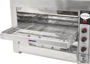 Omcan - Stainless Steel Conveyor Toaster with 14" Belt - CE-TW-0356