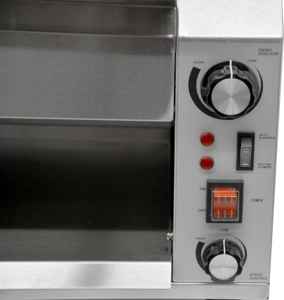 Omcan - Stainless Steel Conveyor Toaster with 9 5/8" Belt - CE-CN-0254-T