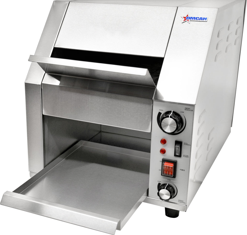 Omcan - Stainless Steel Conveyor Toaster with 9 5/8" Belt - CE-CN-0254-T