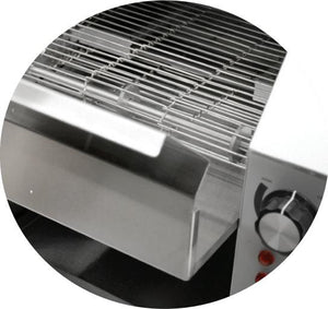 Omcan - Stainless Steel Conveyor Toaster with 9 5/8" Belt - CE-CN-0254-T