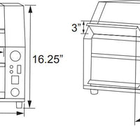Omcan - Stainless Steel Conveyor Toaster with 9 5/8" Belt - CE-CN-0254-T