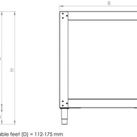 Omcan - Stainless Steel Stand for Single Chamber Pyralis Oven - 41604