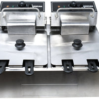 Omcan - Table Top Electric Fryer 220-V Double Well - CE-CN-0012-D