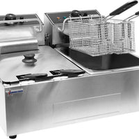 Omcan - Table Top Electric Fryer 220-V Double Well - CE-CN-0012-D