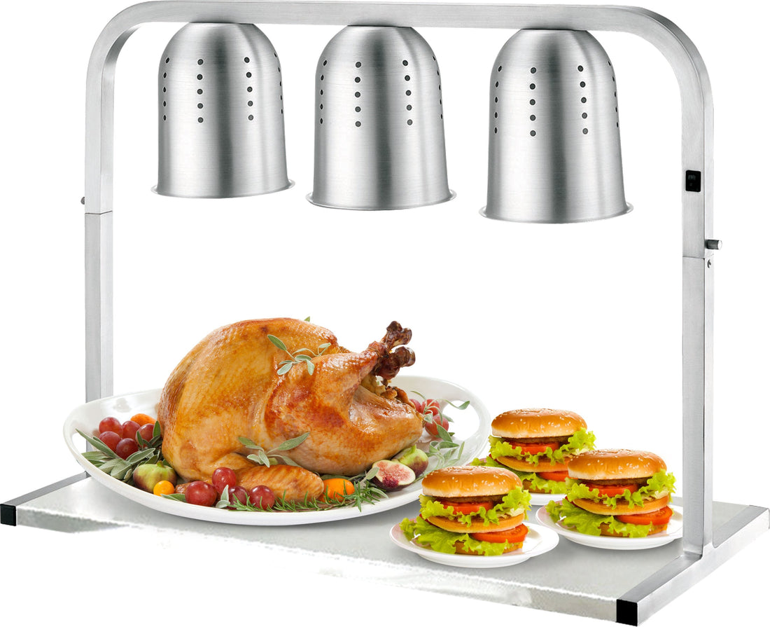 Omcan - Three-Bulb Freestanding Heat Lamp - FW-CN-0825