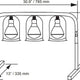 Omcan - Three-Bulb Freestanding Heat Lamp - FW-CN-0825