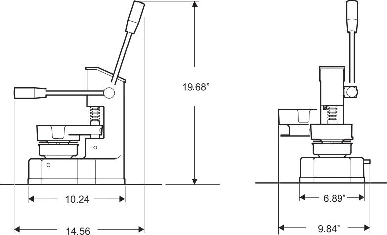 Omcan - Top-Down 4" Patty Maker - 11434