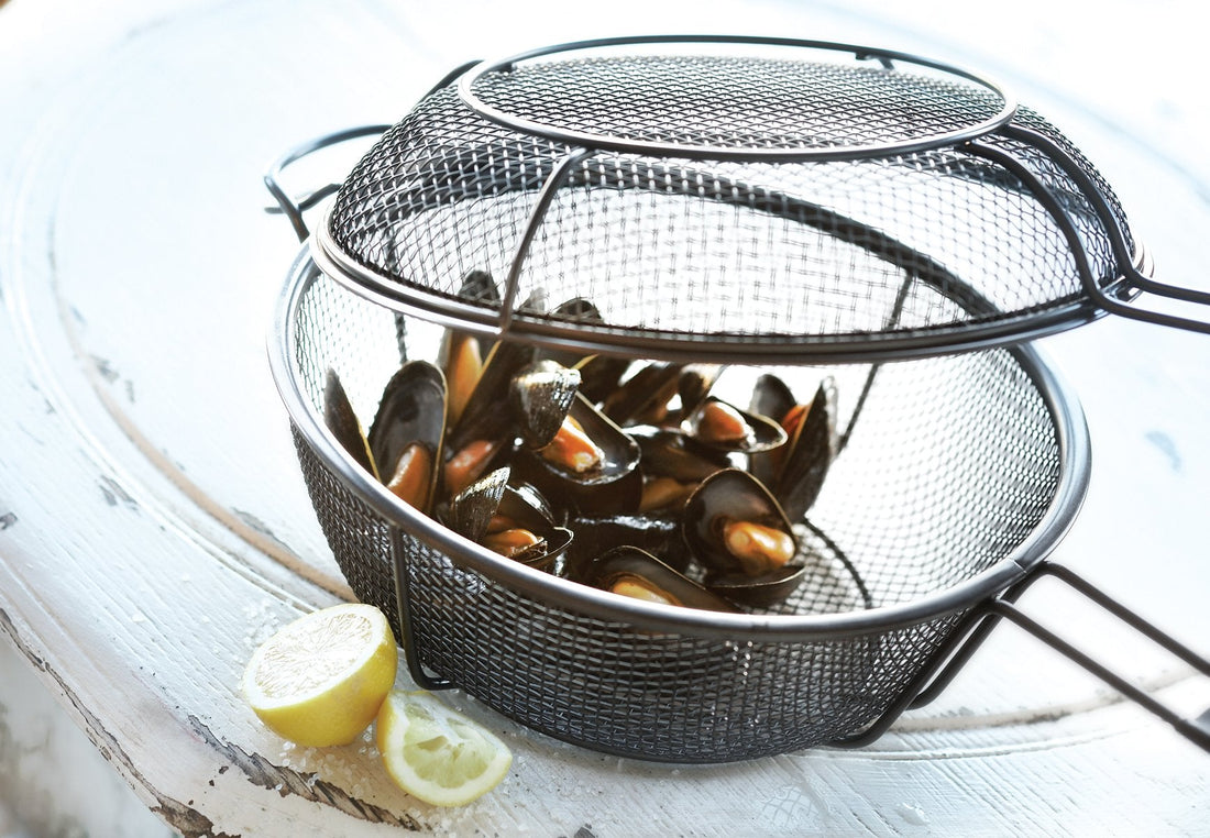 Outset - 11.75" Chef's Outdoor Grill Basket & Skillet - QD77