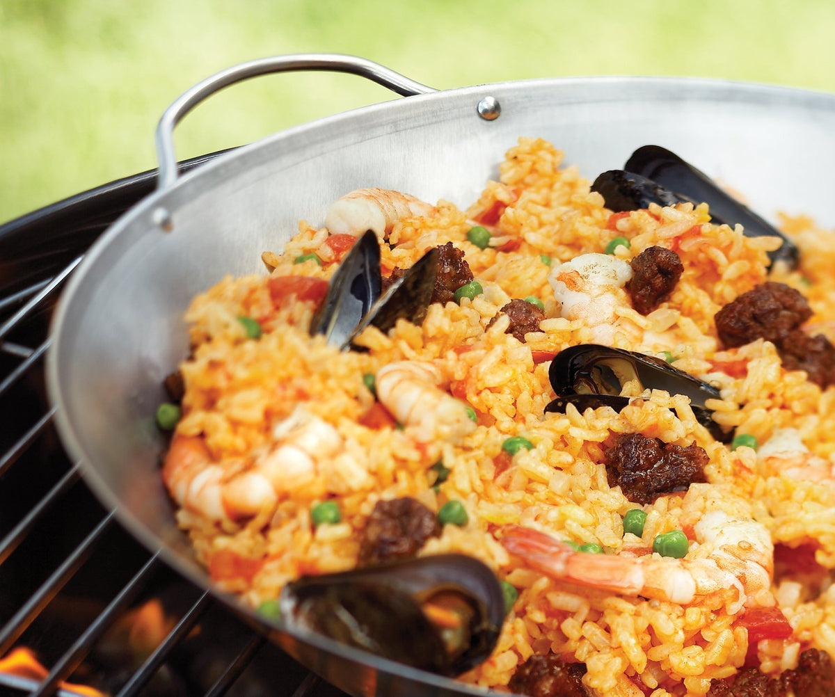 Outset - 16" Stainless Steel Paella Pan - QS68