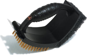 Outset - 6.5" V-Shaped Grill Brush with Pad - QP43