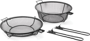 Outset - Chef's Jumbo Outdoor Grill Basket & Skillet with Removable Handles - 76182