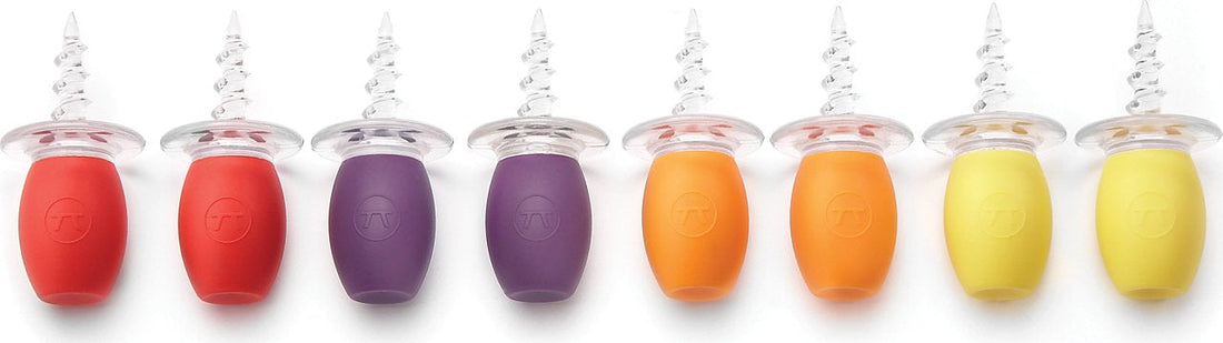Outset - Multi-Coloured Screw In Corn Holders, Pack of 8 - F134