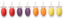 Outset - Multi-Coloured Screw In Corn Holders, Pack of 8 - F134