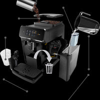 Philips - 2200 Latte Go Fully Automatic Espresso Machine Matte Black - EP2230/14