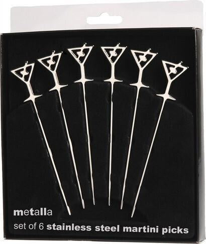 Prodyne - Pack of 6 Martini Glass Picks - 17548