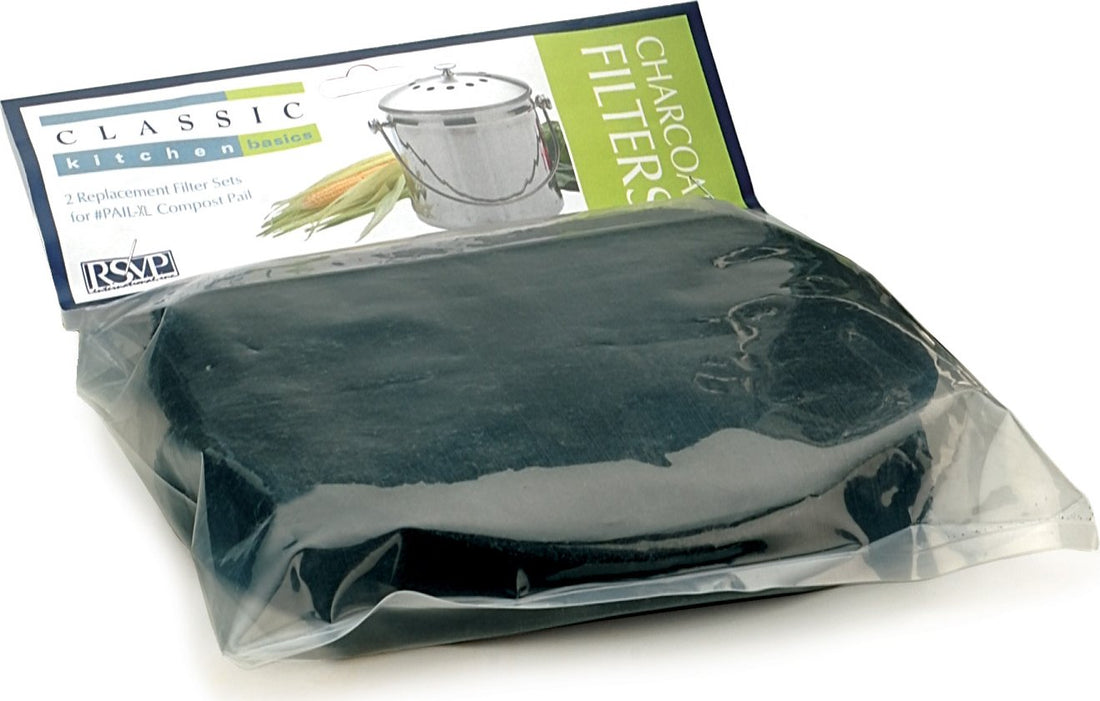 RSVP International - 1-1/2 Gallon Compost Pail Replacement Filters - FLTRXL