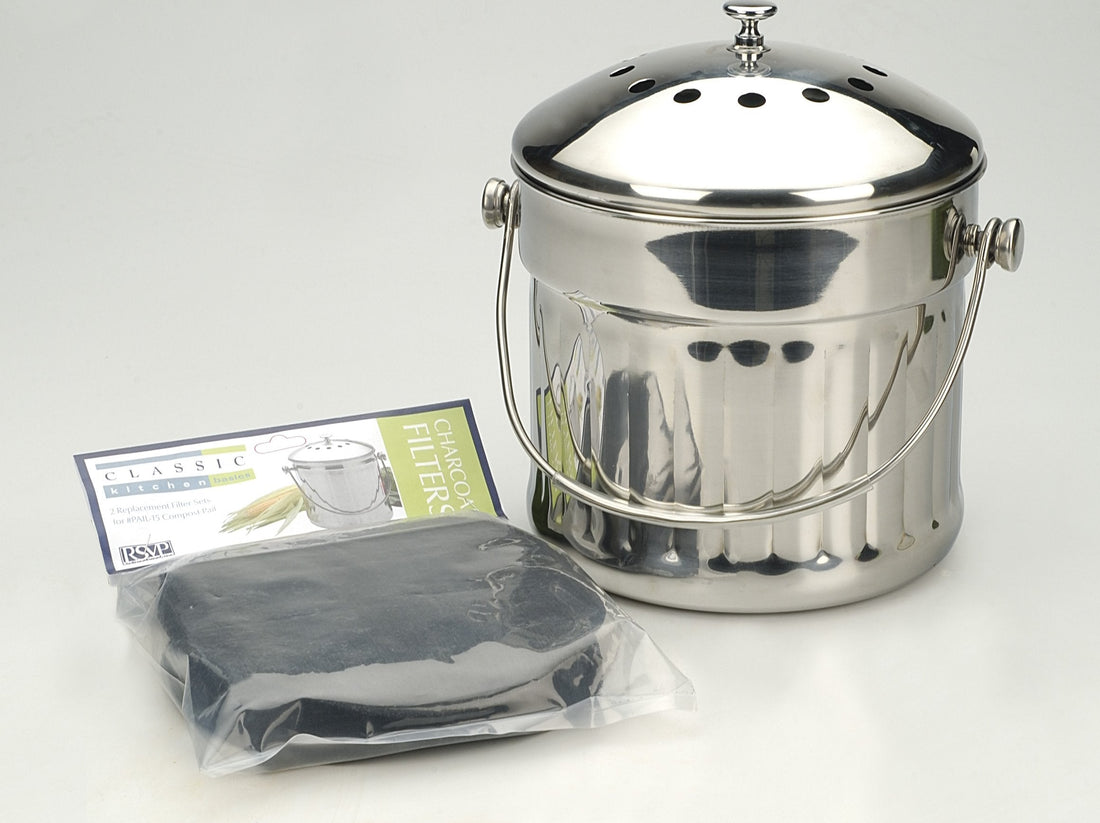 RSVP International - 1-1/2 Gallon Compost Pail Replacement Filters - FLTRXL