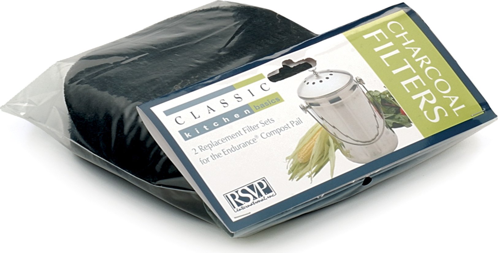 RSVP International - 1-Gallon Compost Pail Replacement Filters - FILTER