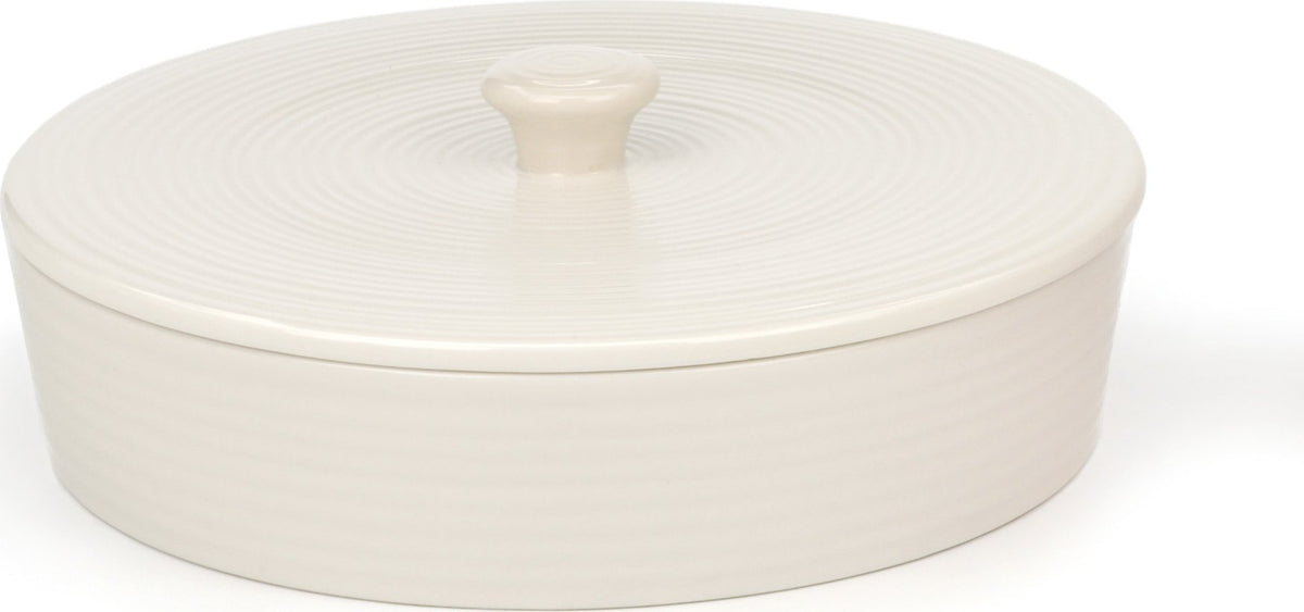 RSVP International - 10" White Stoneware Tortilla Warmer - MAIZ10W