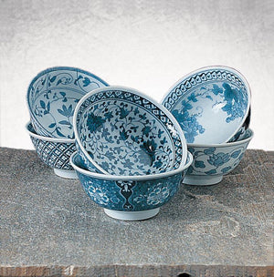 RSVP International - 16 Oz. Decorative Japanese Porcelain Bowls - PCB12