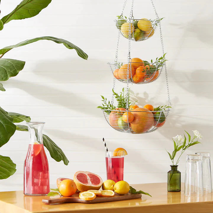 RSVP International - 3-Tier Chrome Hanging Baskets - WB307