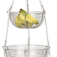 RSVP International - 3-Tier Chrome Hanging Baskets - WB307