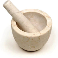 RSVP International - Beige Marble Mortar & Pestle - BGMP80