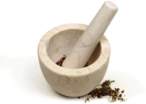 RSVP International - Beige Marble Mortar & Pestle - BGMP80