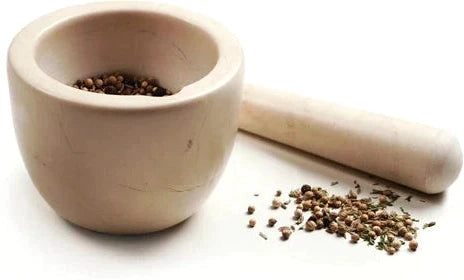 RSVP International - Beige Marble Mortar & Pestle - BGMP80